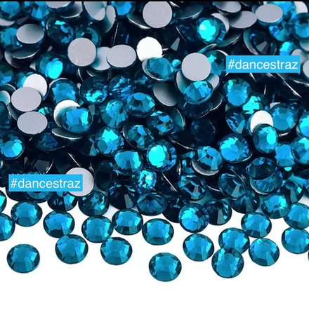 Стразы клеевые, Malachite Blue, P57, SS20, 1440, (F2)