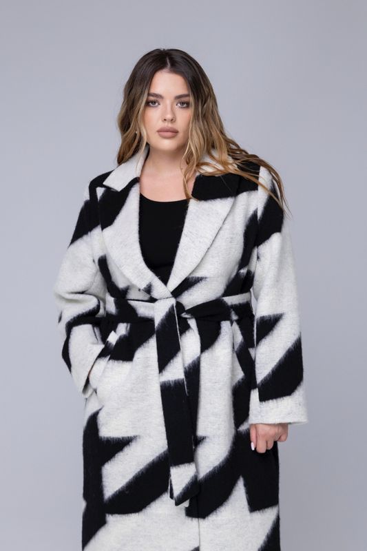 Пальто гусиные лапки, крупные