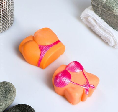 Набор фигурного мыла Женские формы - 130 гр. (Цвет: телесный)