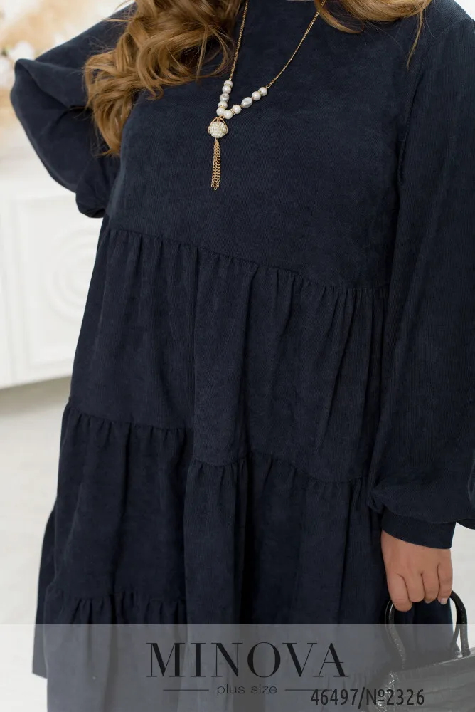 Платье 2326-темно-синий Minova