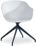 Кресло офисное для посетителей Papatya Globe-K Swivel, белый