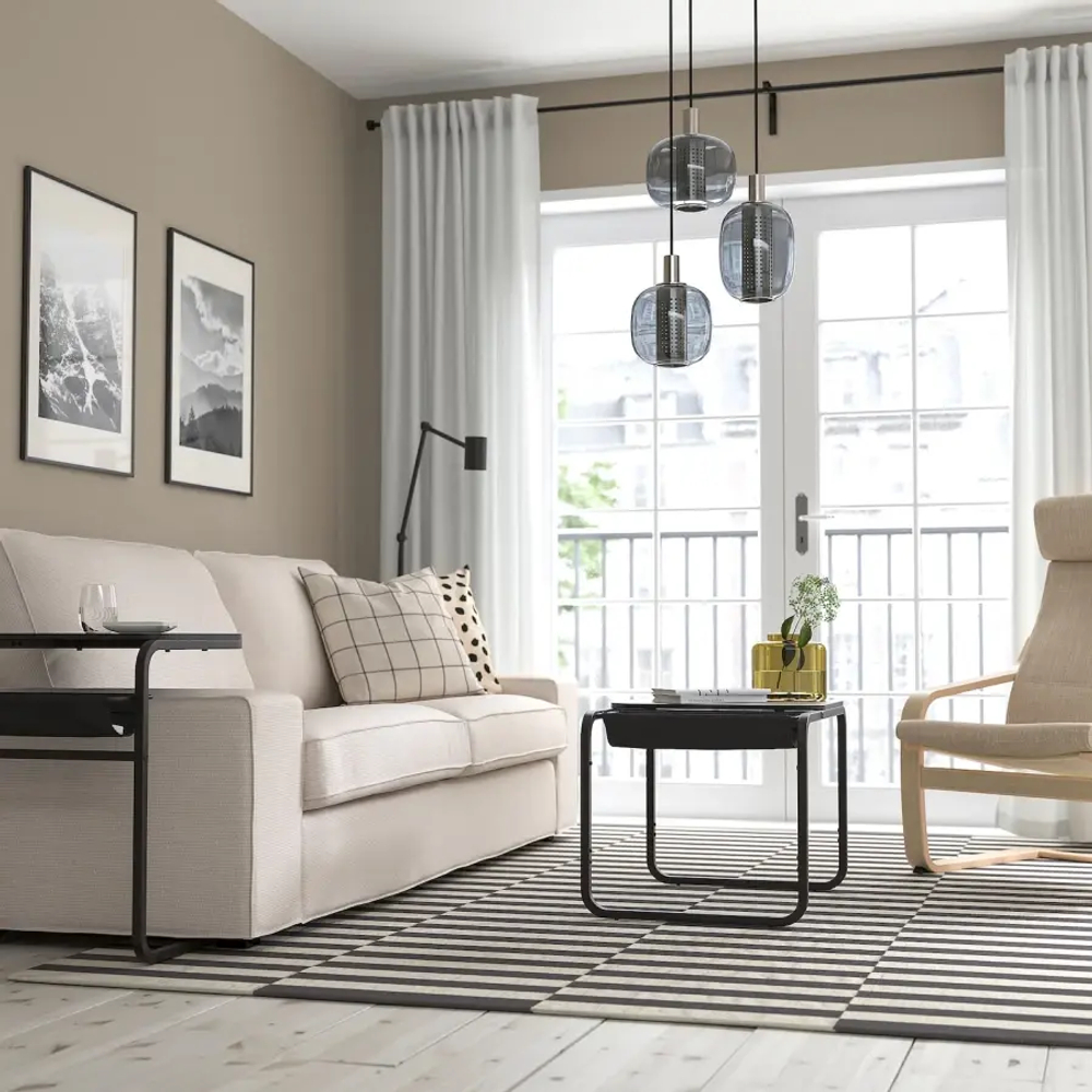 Столик придиванный -  IKEA OLSERÖD/ОЛСЕРОД ИКЕА, 63х53х50 см, черный