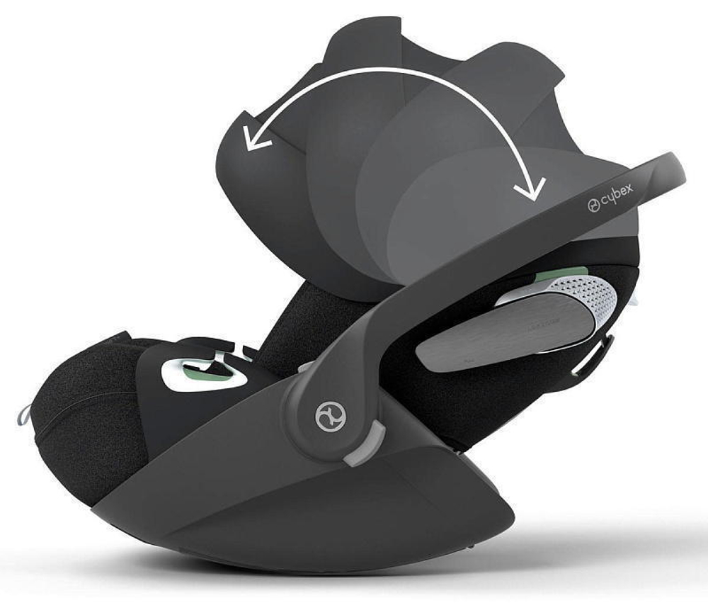 Коляска 3 в 1 Cybex Priam IV Matt Black complete и автокресло Cloud T i-Size Sepia Black Plus Off White