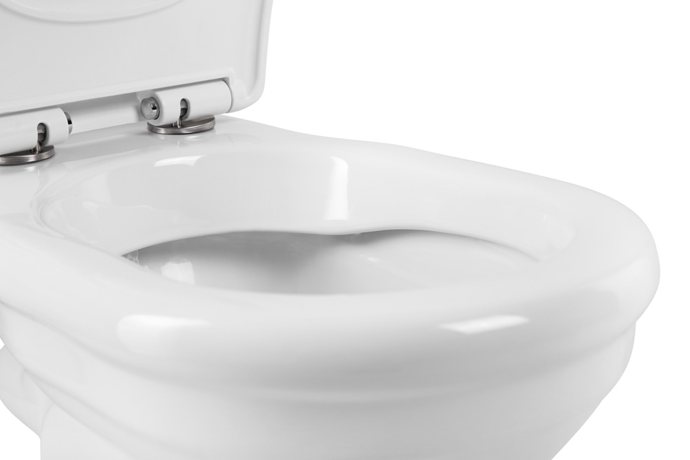 Унитаз компакт безободковый с сиденьем P-trap BelBagno BOHEME BB115CPR + BB115T