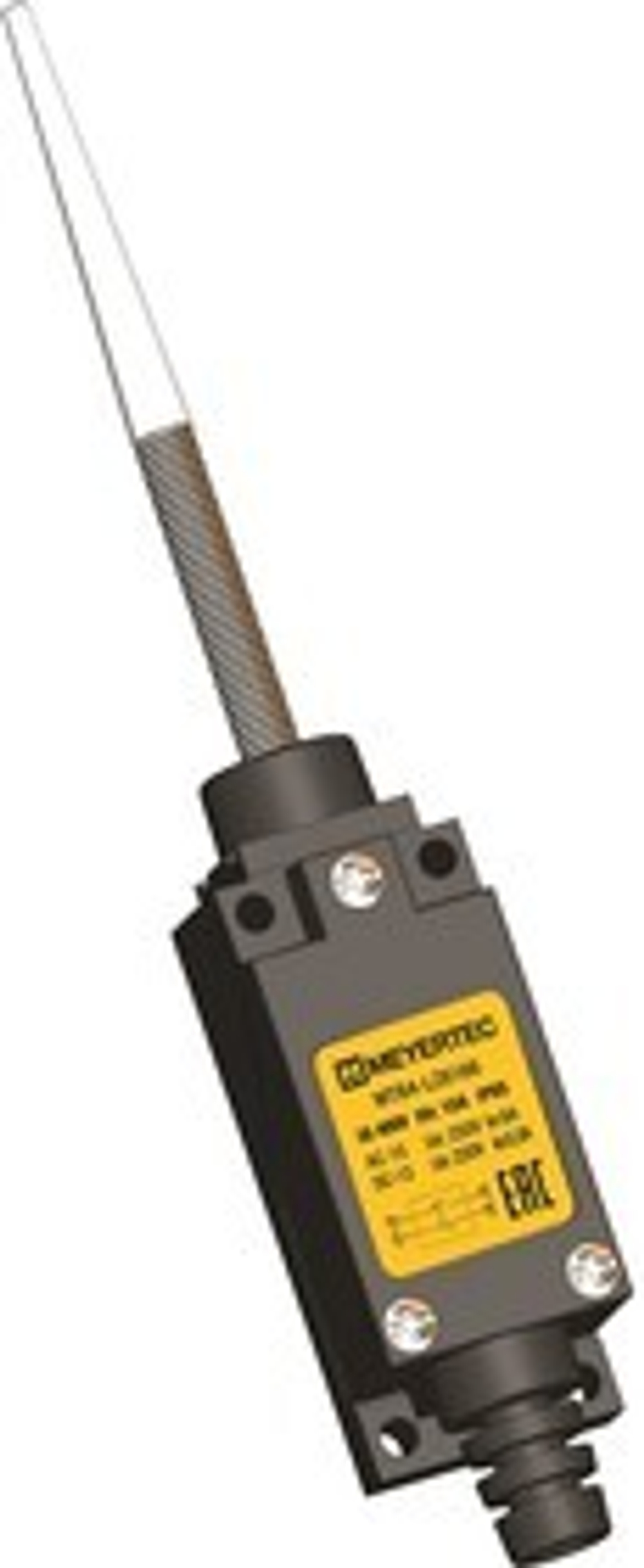 Выключатель концевой, 6 A NO+NC, IP65, пружинный с диэлектриком на отклонение MTB4-LZ8166 арт. 51730