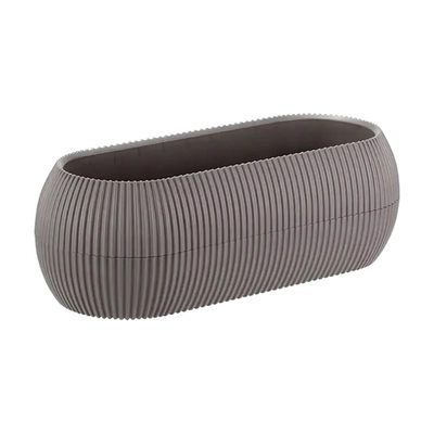 Кашпо ПИКАНТО овальное 1,3л французcкий серый