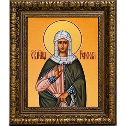 Ревекка праведная, жена ветхозаветного патриарха Исаака. Икона на холсте.