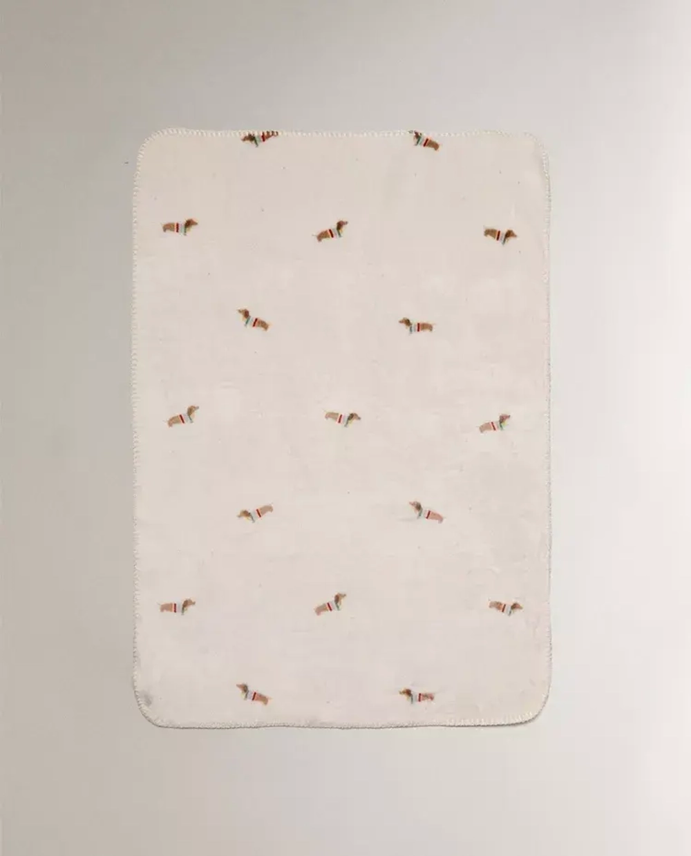 ZARA HOME ДЕТСКИЙ ФЛИСОВЫЙ ПЛЕД С ПРИНТОМ, РАЗНОЦВЕТНЫЙ