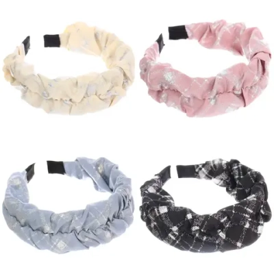 Ободок для волос «МАРЦИПАН», данти, ширина 3см, микс 6 цветов