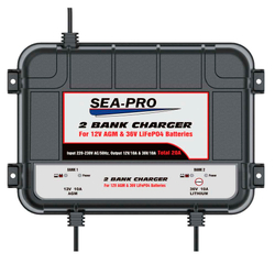 Зарядное устройство SEA-PRO ТЕ4-0289 (1х12В AGM, 1х36В LiFePo4)