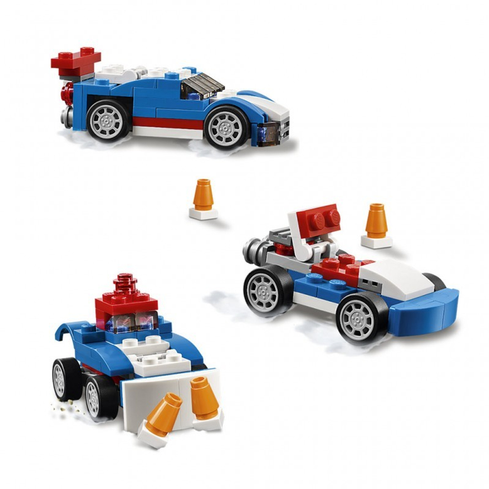 LEGO Creator: Синий гоночный автомобиль 31027 — Blue Racer — Лего Креатор Создатель