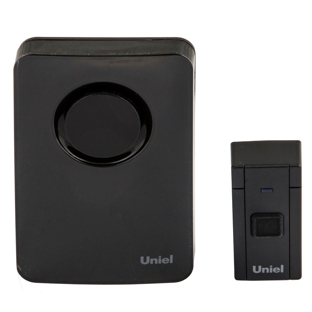 UDB-092W-R1T1-36S-BL Звонок электронный. 220В. 36 мелодий. Блистер. Черный. ТМ Uniel