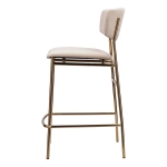 Стул полубарный Bradex Home Elle кремовый с золотыми ножками
