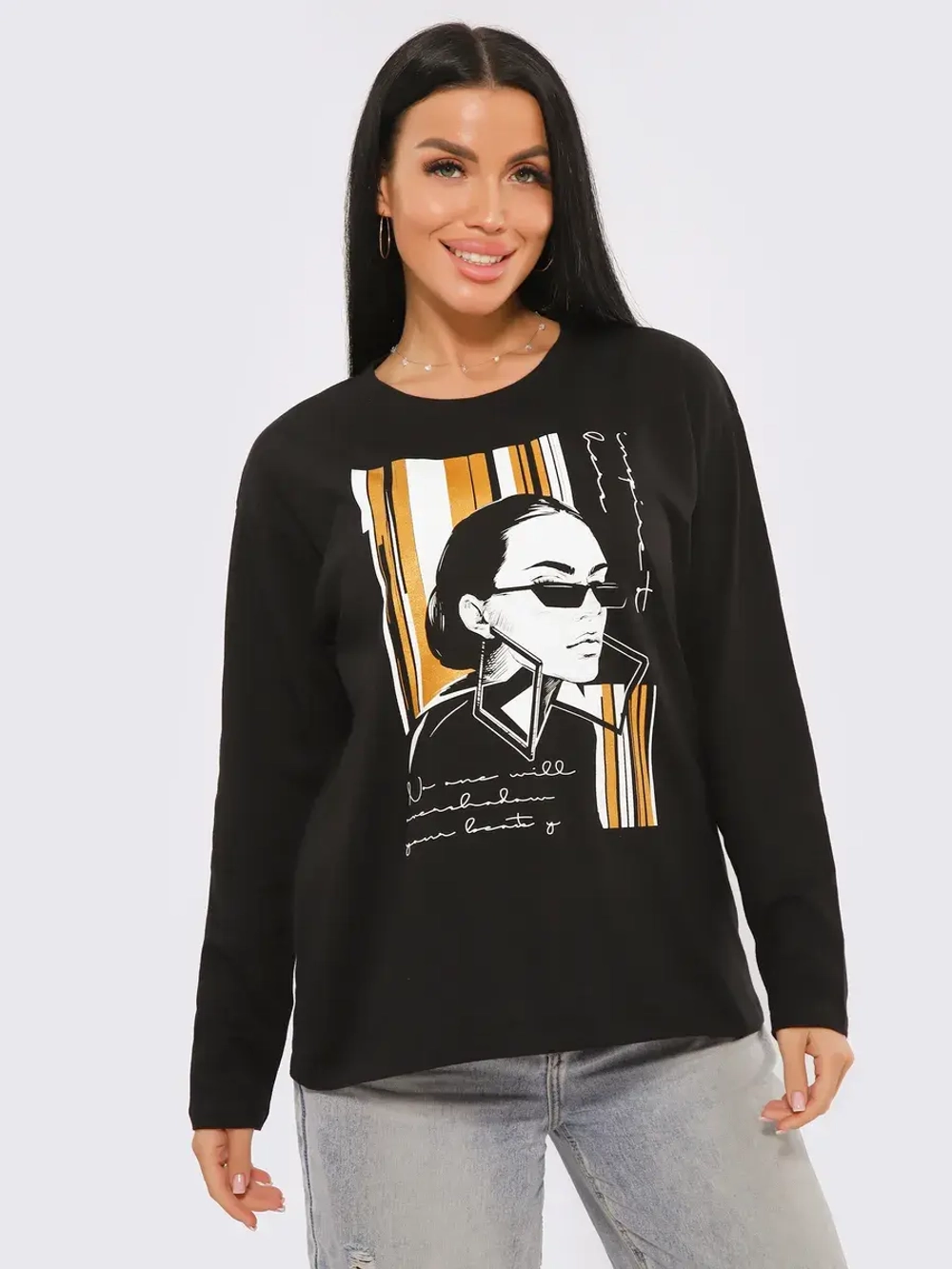 Лонгслив большие размеры