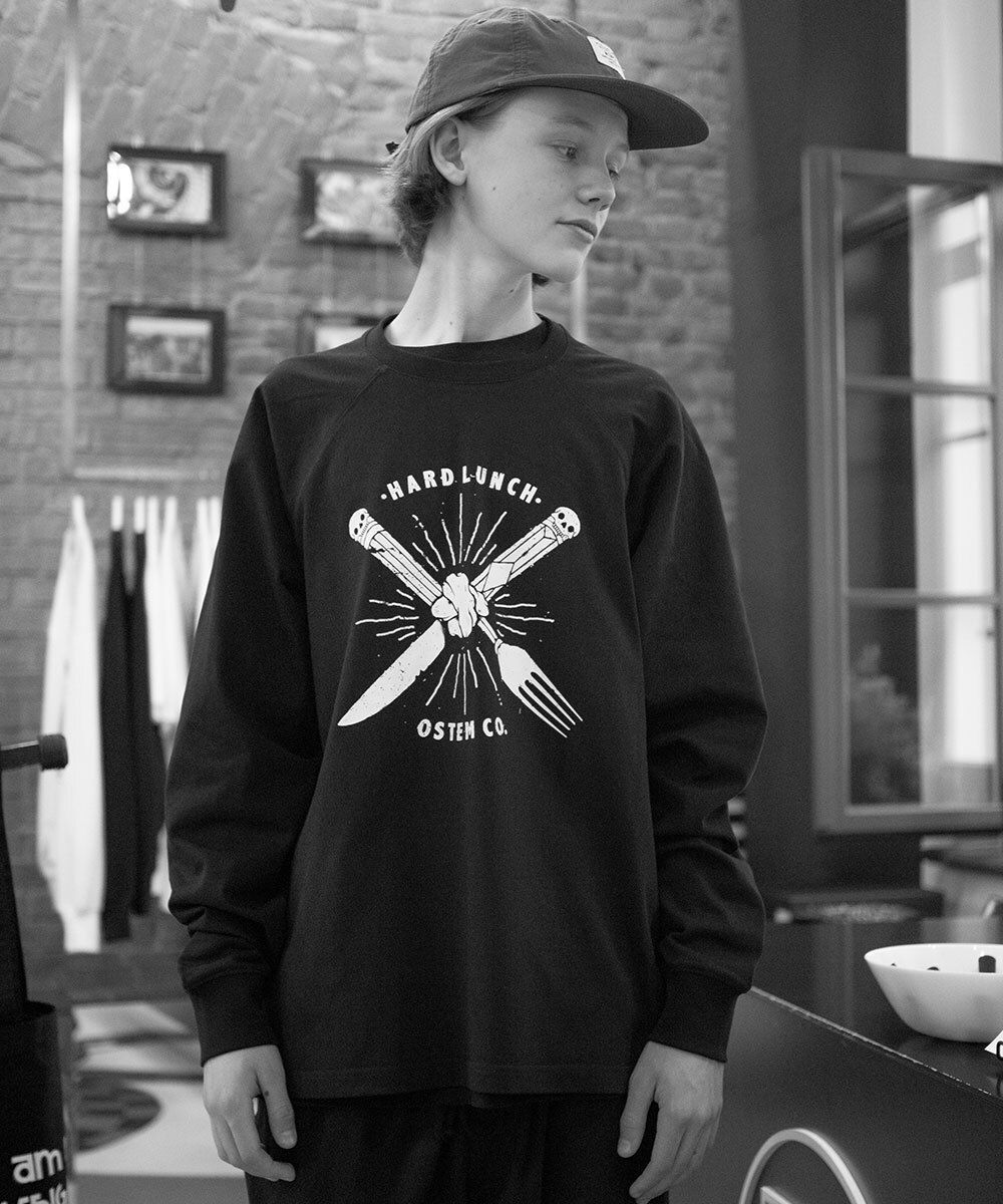 Лонгслив Hardlunch Fork and Knife черный