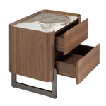 Прикроватная тумбочка 7152/437-U из ореха и керамики