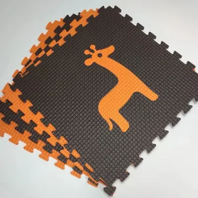 Мягкий пол "Животные Африки" 500x500x10 мм 45 шор