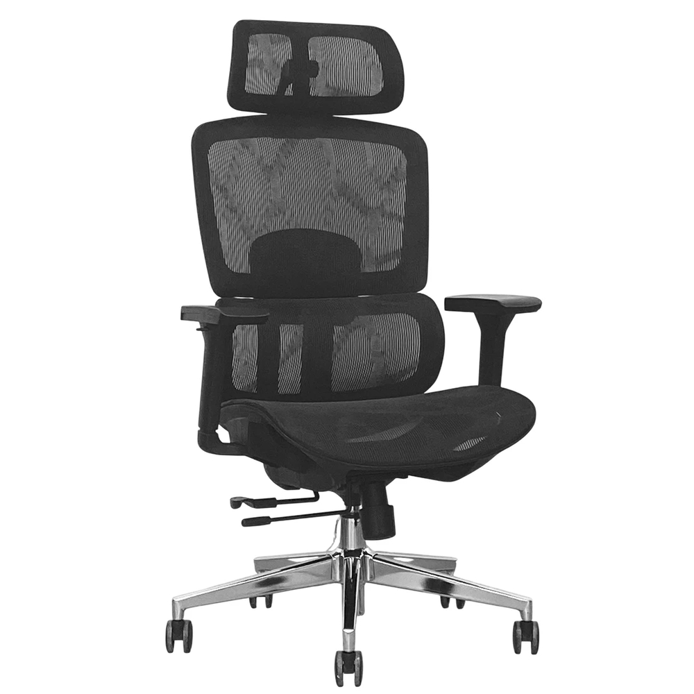 Кресло SitUp GARFILD LUX Chrome (сетка Black/сетка Black)