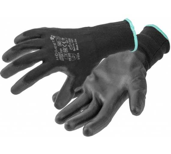 Перчатки рабочие с полиуретановым покрытием JAGST Högert, арт. HT5K756