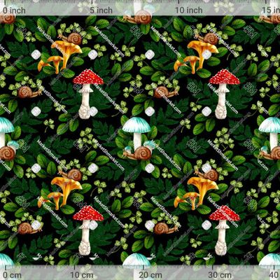 Лесное царство на черном by Светлана Сметанкина 652 DPI