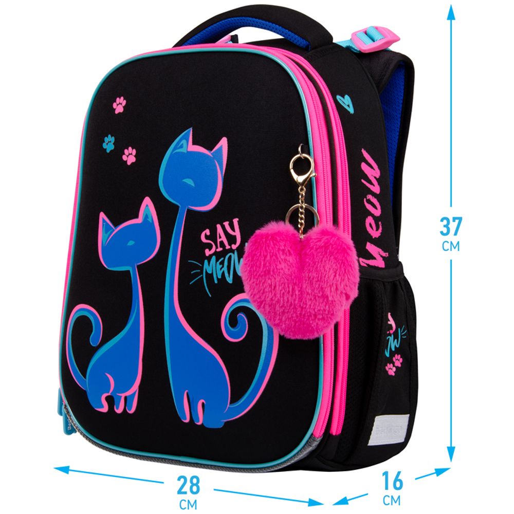 Ранец Berlingo Expert Say Meow 37х28х16см, 2 отд., с анатомической спинкой