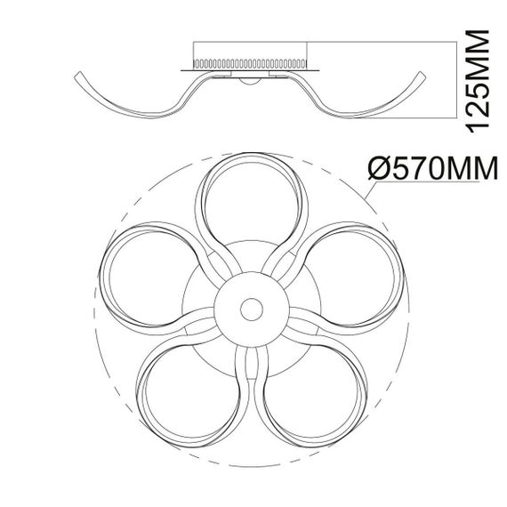 Потолочный светодиодный светильник De Markt Аурих 19 496016905