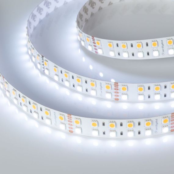 Светодиодная лента Arlight 32W/m 144Led/m 5060SMD разноцветный/теплый белый 5M RT-B144-19mm 24V RGBW-Warm 012327(3)