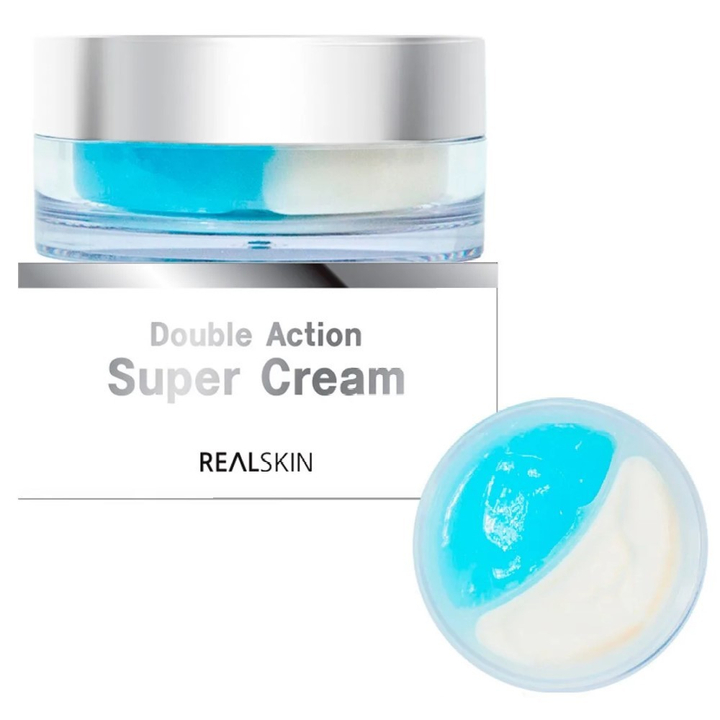 Крем + гель для лица Realskin Double Action Super Cream Увлажняет, питает, омолаживает 100 г
