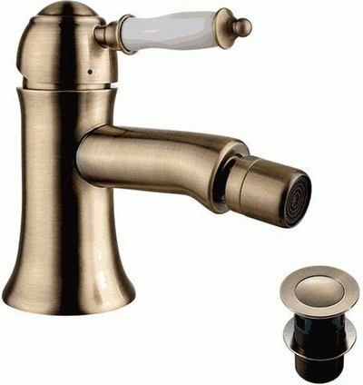 смеситель биде LEMARK Villa картридж 35мм с донным клапаном, бронза LM4808B