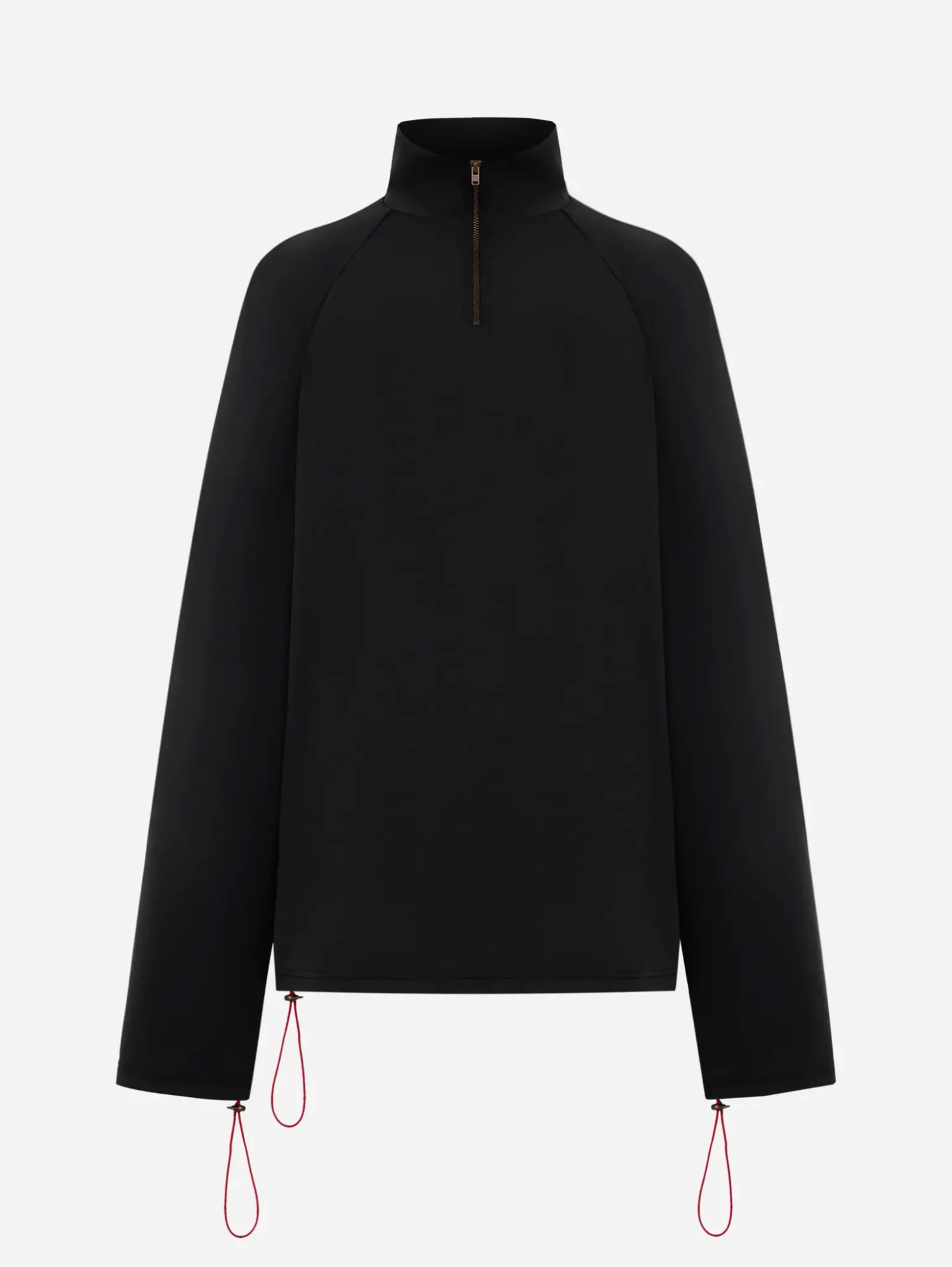 Свитшот из модала черный