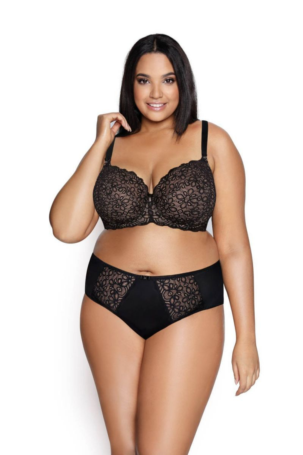 Трусы-слип Jackie с цветочным кружевом (Размер: 42) (Цвет: белый)