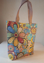 Гобеленовая сумка Мозаика цветы (39х39х12)