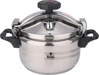 Скороварка RASHEL V-5 л из нержавеющей стали, 2 крышки,