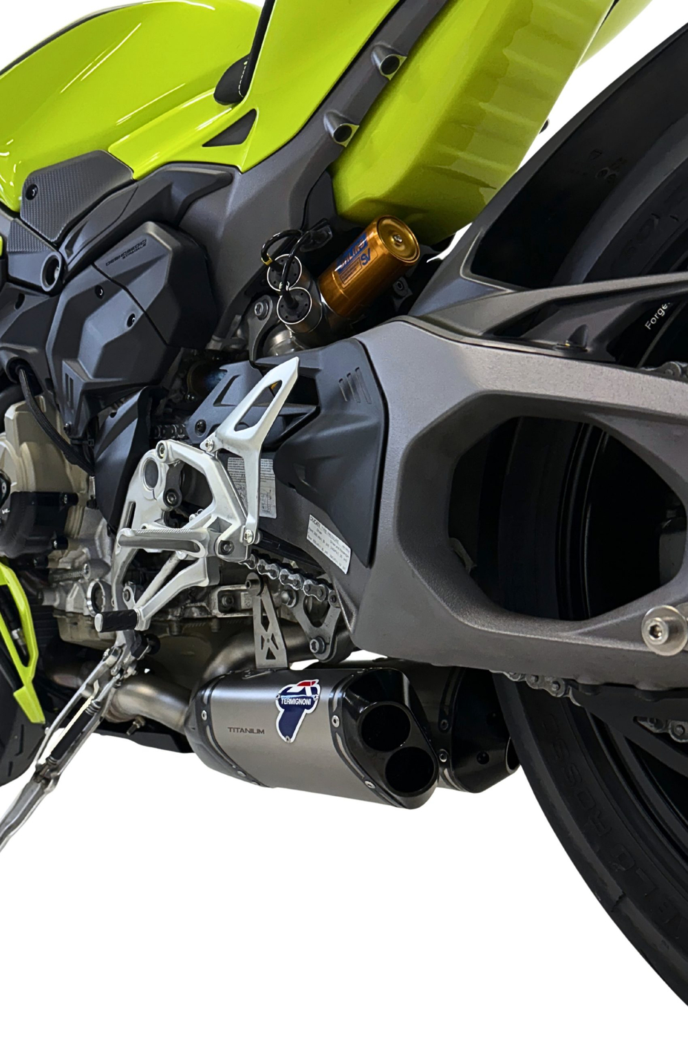D23509440ITA TERMIGNONI TITANIUM LOWER SLIP-ON SILENCER KIT (P V4, SF V4 2025)