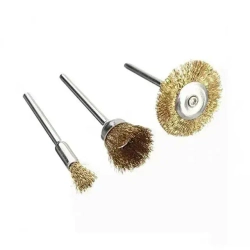 Щетки для гравера и дрели по металлу 3шт