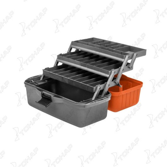 Ящик рыболова трехполочный оранжевый (T-HS-FB3-O) Helios