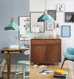 Pendant design lamp Fracture  D22 (Yellow)