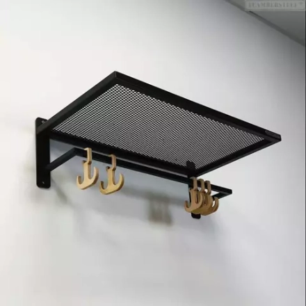 Вешалка с полкой и крючками серии Spacy