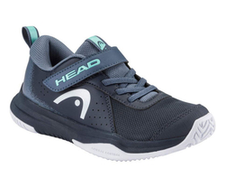Детские теннисные кроссовки Head Sprint Strap 4.0 - blueberry/teal
