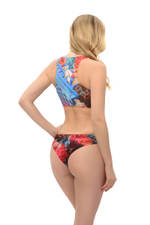 Спортивный купальный топ "Граффити"