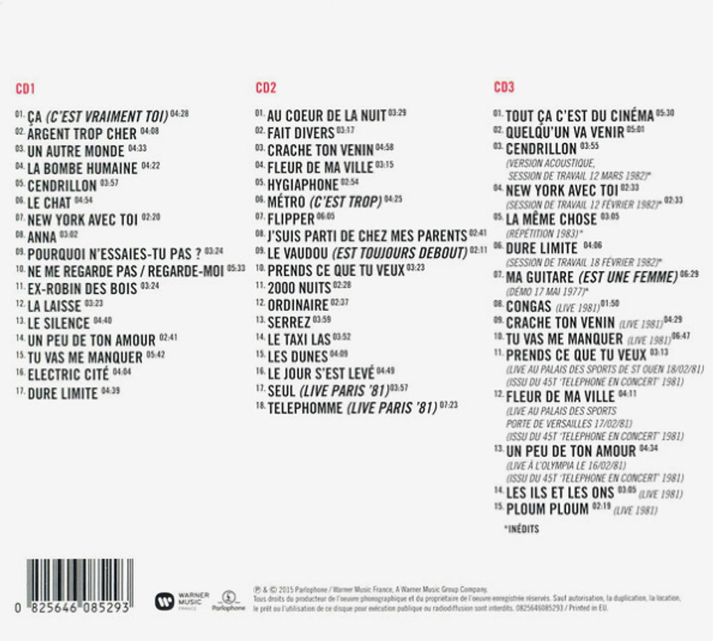 Telephone / Au Coeur De Telephone Telephone: Le Best Of (3CD)