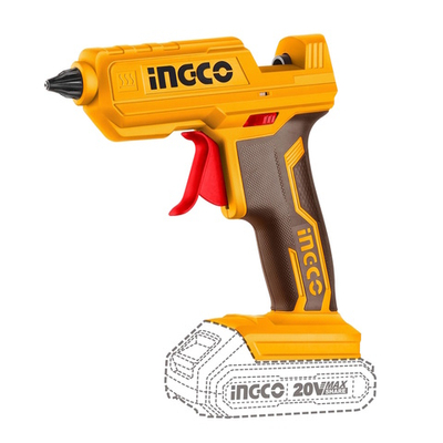 Аккумуляторный клеевой пистолет 20В без АКБ и ЗУ INGCO CGGLI2001