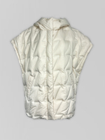 Жилетка 1209 удлиненный с капюшоном на кнопках сбоку