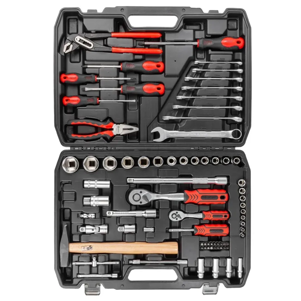 Набор инструментов 77пр. 1/4'', 1/2''(6гр.)(4-32мм) FORCEKRAFT FK-4772-5