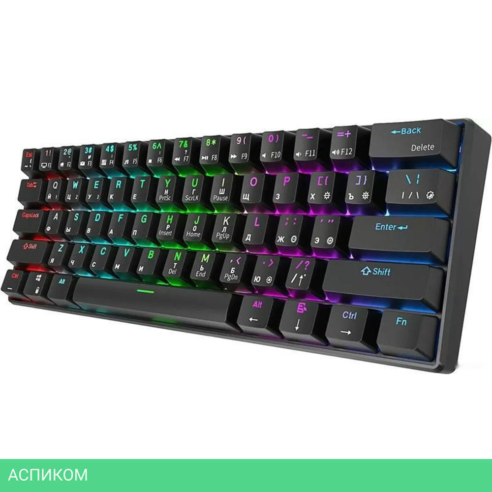 Клавиатура Royal Kludge RK61 Red switch/Black
