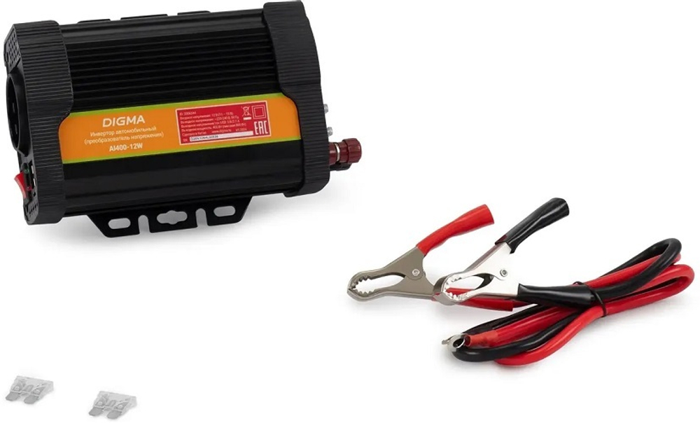 Инвертор автомобильный Digma AI400-12W