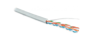 Витая пара U/UTP кат 6 4 пары 23 AWG LSZH серый 305м UUTP4-C6-S23-IN-LSZH-GY-305 Hyperline