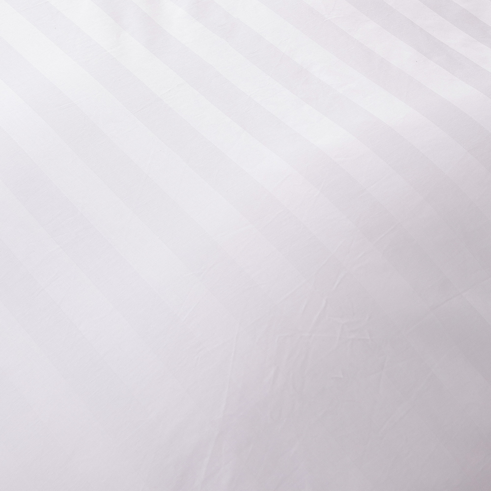 Простыня Страйп Сатин Однотонный Отель белый 100% хлопок 3x3 R3CTH037240250