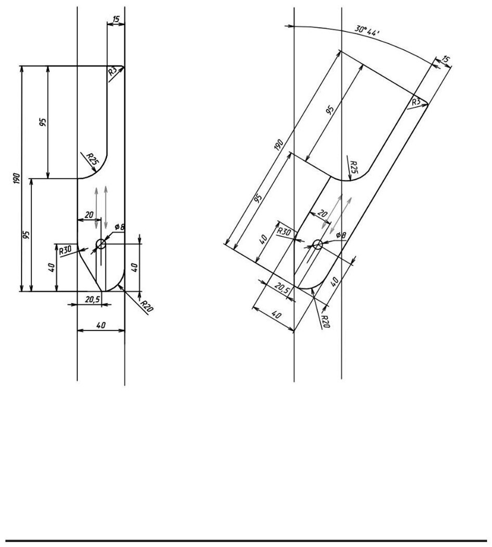 Рейки в прихожей из Сосны 40х40мм с откидными крючками