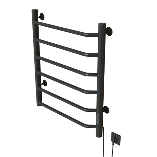 Полотенцесушитель MIXLINE MIRA  80х50 (таймер, 253 Вт, 6 перекладин) электрический ГРАФИТ